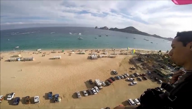  About to fall on the beach 
